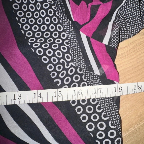 Cato Women’s Black Purple Grey patterned layered sheath dress sz S - Picture 5 of 9